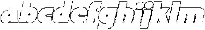 CS Glastic Pixel Outline otf (400) FONT