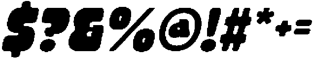 CS Glastic Rounded Italic otf (400) Font OTHER CHARS