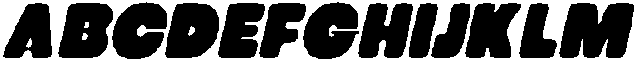 CS Glastic Rounded Italic otf (400) Font UPPERCASE