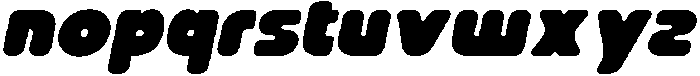 CS Glastic Rounded Italic otf (400) Font LOWERCASE