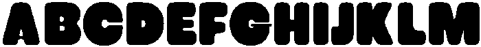 CS Glastic Rounded Regular otf (400) Font UPPERCASE