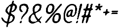 CS Glinka Drawn Italic otf (400) Font OTHER CHARS