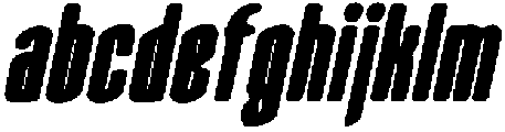 CS Glister Drawn Italic otf (400) Font LOWERCASE