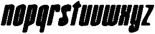 CS Glister Drawn Italic otf (400) Font LOWERCASE