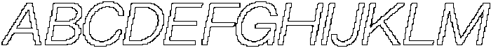 CS Glodive Pixel Outline otf (400) Font UPPERCASE