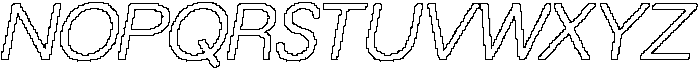 CS Glodive Pixel Outline otf (400) Font UPPERCASE