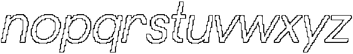 CS Glodive Pixel Outline otf (400) Font LOWERCASE