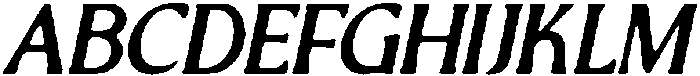 CS Gomez Drawn Italic otf (400) Font UPPERCASE