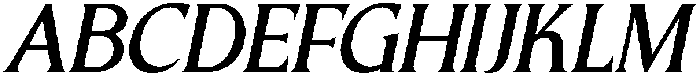 CS Gomez Italic otf (400) Font UPPERCASE