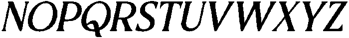 CS Gomez Italic otf (400) Font UPPERCASE