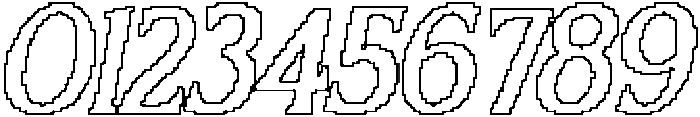 CS Gomez Pixel Outline otf (400) Font OTHER CHARS