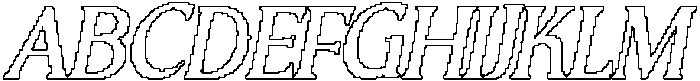 CS Gomez Pixel Outline otf (400) Font UPPERCASE