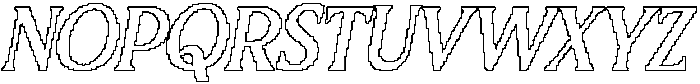 CS Gomez Pixel Outline otf (400) Font UPPERCASE