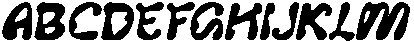 CS Gorila Drawn Italic otf (400) Font UPPERCASE
