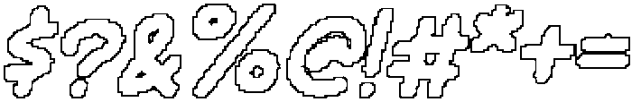 CS Gracila Pixel Outline otf (400) Font OTHER CHARS
