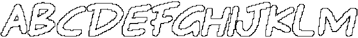 CS Gracila Pixel Outline otf (400) Font UPPERCASE