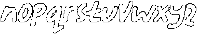 CS Gracila Pixel Outline otf (400) Font LOWERCASE