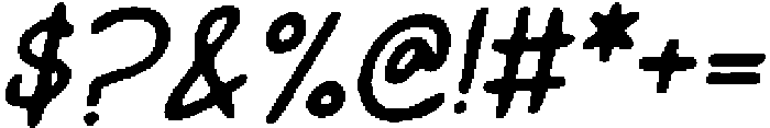 CS Gradie Drawn Italic otf (400) Font OTHER CHARS