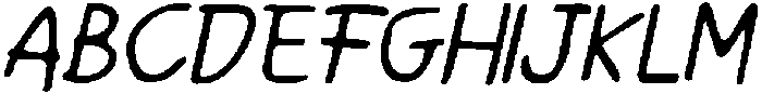 CS Gradie Drawn Italic otf (400) Font UPPERCASE