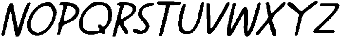 CS Gradie Drawn Italic otf (400) Font UPPERCASE