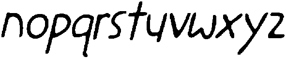 CS Gradie Drawn Italic otf (400) Font LOWERCASE