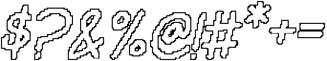 CS Gradie Pixel Outline otf (400) Font OTHER CHARS