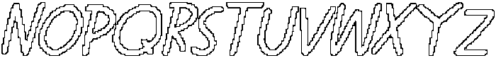 CS Gradie Pixel Outline otf (400) Font UPPERCASE