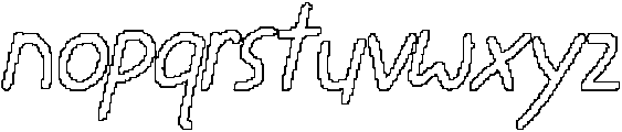 CS Gradie Pixel Outline otf (400) Font LOWERCASE