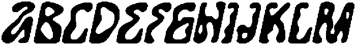 CS Grained Drawn Italic otf (400) Font UPPERCASE