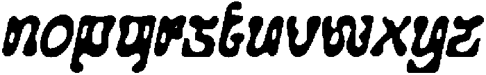 CS Grained Drawn Italic otf (400) Font LOWERCASE