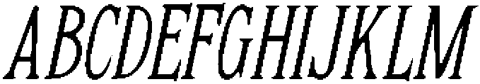 CS Granger Drawn Italic otf (400) Font UPPERCASE