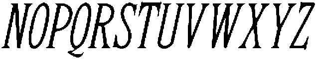 CS Granger Drawn Italic otf (400) Font UPPERCASE