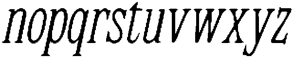 CS Granger Drawn Italic otf (400) Font LOWERCASE