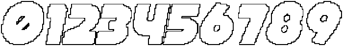 CS Grant Pixel Outline otf (400) Font OTHER CHARS