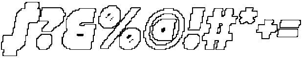 CS Grant Pixel Outline otf (400) Font OTHER CHARS