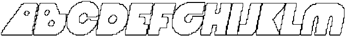 CS Grant Pixel Outline otf (400) Font