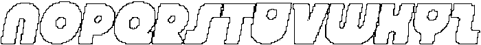 CS Grant Pixel Outline otf (400) Font UPPERCASE