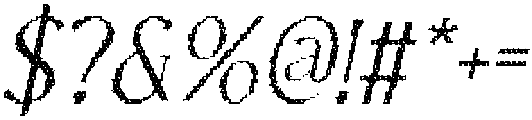 CS Granvile Disco Italic otf (400) Font OTHER CHARS