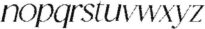 CS Granvile Disco Italic otf (400) Font LOWERCASE