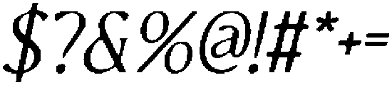 CS Granvile Drawn Italic otf (400) Font OTHER CHARS