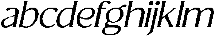 CS Granvile Drawn Italic otf (400) Font LOWERCASE