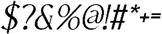 CS Granvile Italic otf (400) Font OTHER CHARS
