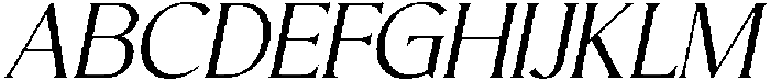 CS Granvile Italic otf (400) Font UPPERCASE