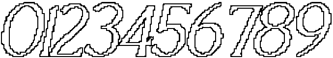 CS Granvile Pixel Outline otf (400) Font OTHER CHARS