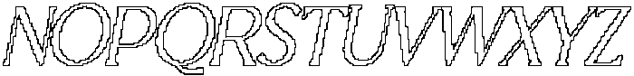 CS Granvile Pixel Outline otf (400) Font UPPERCASE