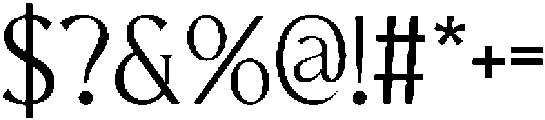 CS Granvile Regular otf (400) Font OTHER CHARS