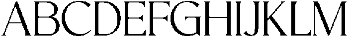 CS Granvile Regular otf (400) Font UPPERCASE