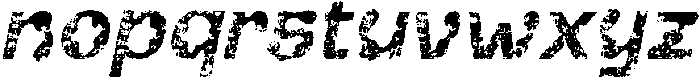 CS Graze Stamp Italic otf (400) Font LOWERCASE