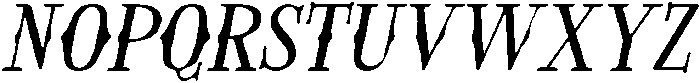 CS Greasy Drawn Italic otf (400) Font UPPERCASE