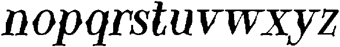 CS Greasy Drawn Italic otf (400) Font LOWERCASE